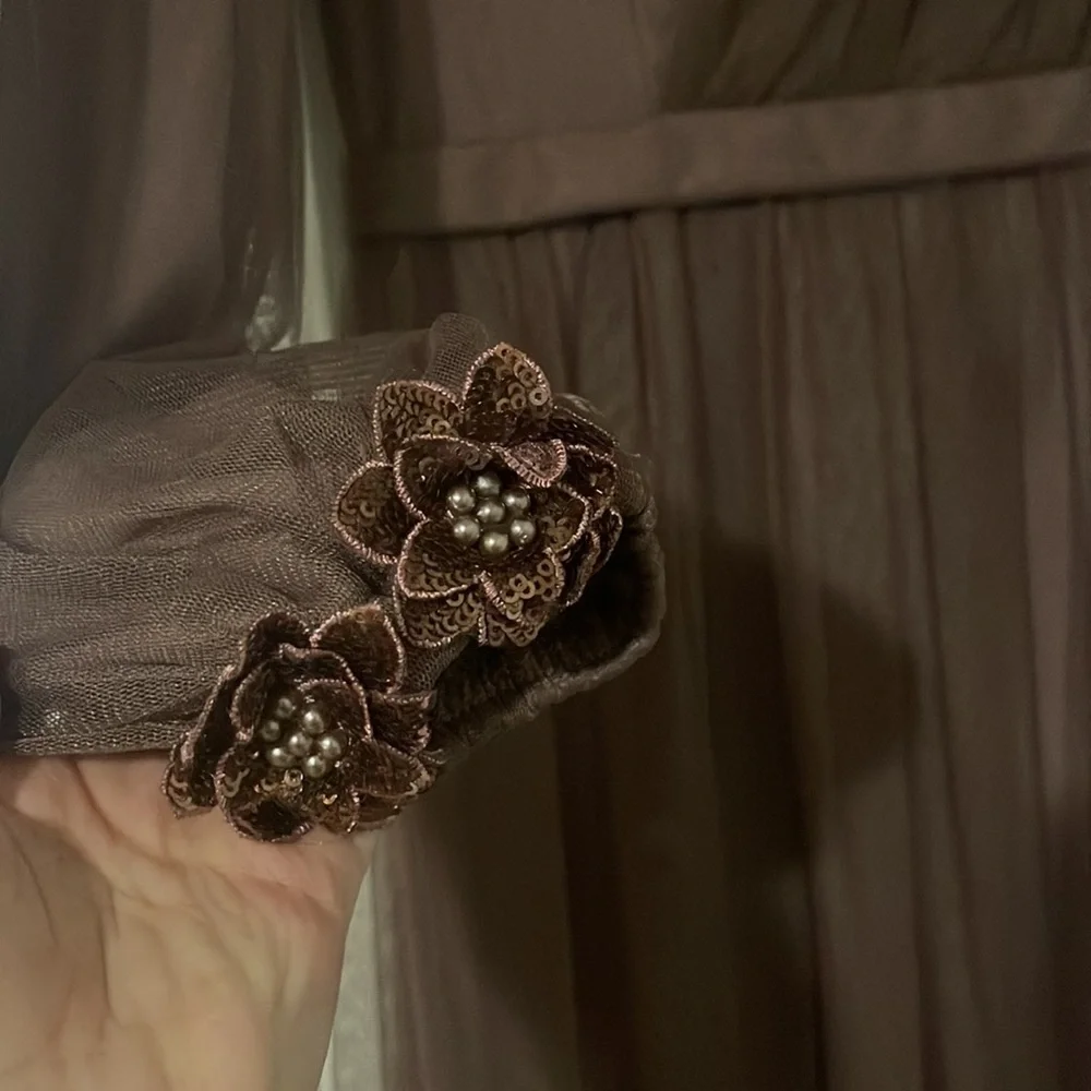 Long sleeve maxi Evening dress size 42 - Picture 4 of 5